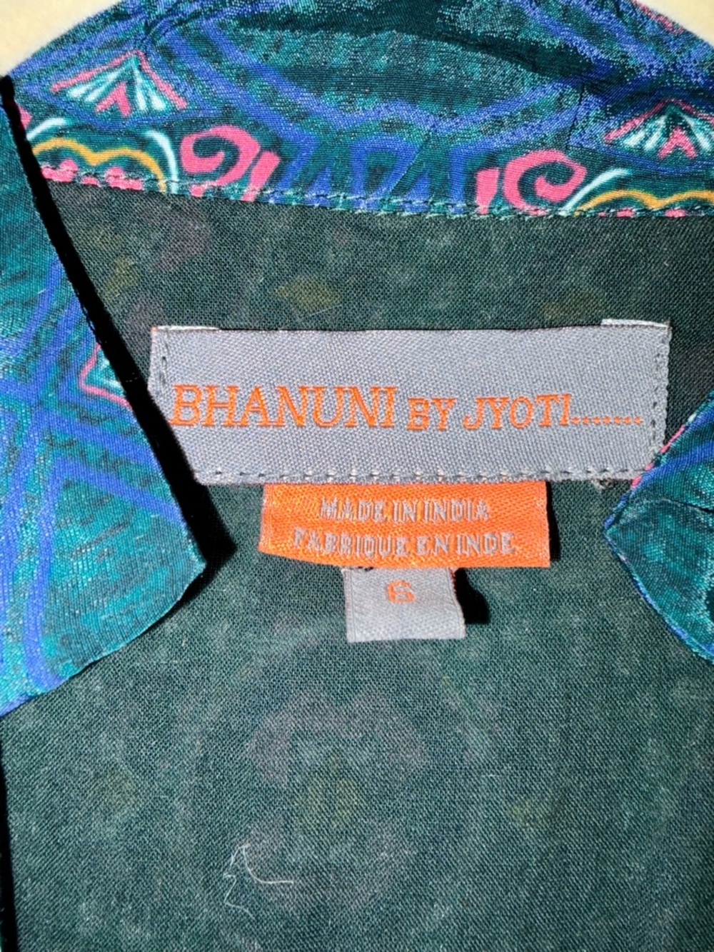 Bhanuni by Jyoti Anthropologie Long Sleeve Maxi Dress in Green, Size 6 - Picture 4 of 9